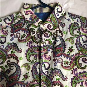 Robert Graham size Med button down